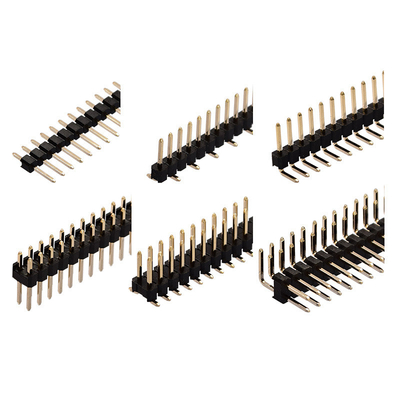 De plastic Dubbele Rij drukte de Schakelaars van de Kringsraad, 2.54mm Hoogte SMD Pin Header
