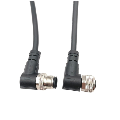 M12 maak het Mannetje van de Kabelassemblage aan Wijfje met 4 waterdicht spelden 8 Pin Connector