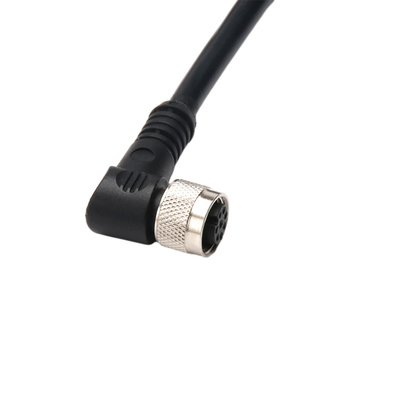 Kabel van de Rechte hoek de Elektrodraad met IP67 Waterdichte M12 2 Speld 3 Speld 4 Pin Connector