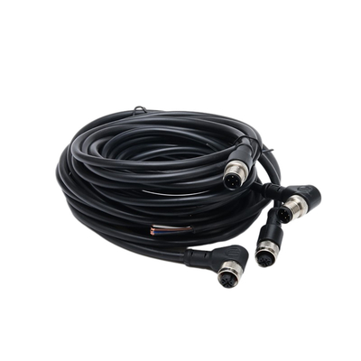 Kies rechtstreeks de Gebeëindigde Assemblage van de Vlecht Waterdichte Kabel met 1M BK het Jasje van pvc 4C×AWG22 uit