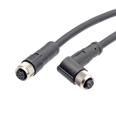 IP67 waterdichte Kabel 5 van de Kabelm8 Schakelaar Pin Female Molding Shield-van het Jasjekabels van pvc Elektrische de Fietsautoped
