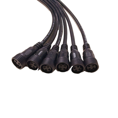 1M Long Black Color Macht die Multi-Pin Openlucht Waterdichte de Kabelassemblage gebruiken van M18