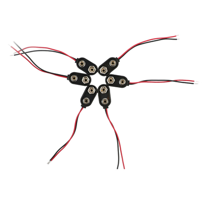 15cm 2 Pin Cable Wire Assemblies, van de Draaduitrustingen van de VERPAKKEN EN VERZENDENschakelaar Type van de Batterij het Onverwachte Klem