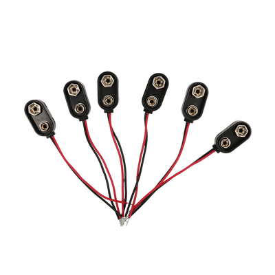 15cm 2 Pin Cable Wire Assemblies, van de Draaduitrustingen van de VERPAKKEN EN VERZENDENschakelaar Type van de Batterij het Onverwachte Klem