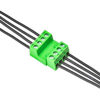 Groene van de het Eindblokschakelaar van Kleurenpcb de Draadxk2edga 5.08MM Hoogte