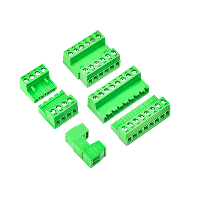 Groene van de het Eindblokschakelaar van Kleurenpcb de Draadxk2edga 5.08MM Hoogte
