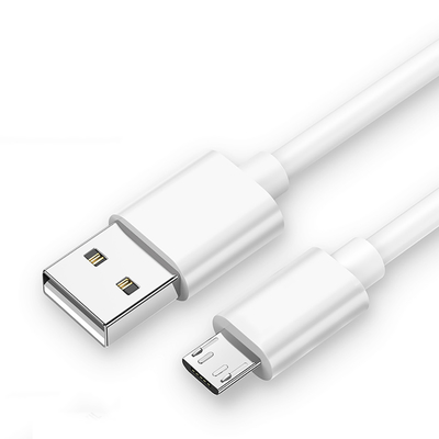 Pvc-Dekkingsmicro USB die Kabelkoord 1M Multifunctionele 2.4A laden