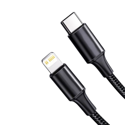 De zwarte Snelle het Laden van Kleurenusb Kabel met Nylon vlechtte de Snelheid van de Dekkings10gbps Overdracht