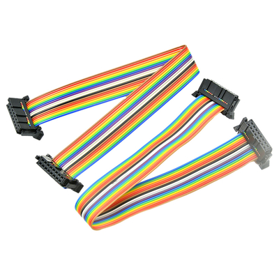 Aangepaste van de de Draadmaat AWG28# 2.54mm van IDC 16 Pin Flat Ribbon Cable With de Hoogteschakelaars