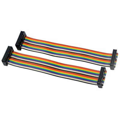 De Kabelassemblage van de regenboogkleur IDC, 2mm Kabel van het Hoogtelint 40 Speld 50 Speld 60 Speld