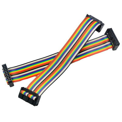 De Kabelassemblage van de regenboogkleur IDC, 2mm Kabel van het Hoogtelint 40 Speld 50 Speld 60 Speld
