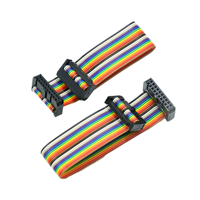 De Kabelassemblage van de regenboogkleur IDC, 2mm Kabel van het Hoogtelint 40 Speld 50 Speld 60 Speld