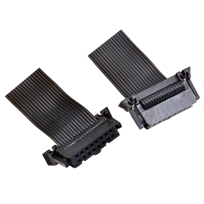 Zwarte Kleur Vlakke IDC 40 Pin Ribbon Cable 2.54mm Hoogte voor Computer Automobiel