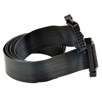 Zwarte Kleur Vlakke IDC 40 Pin Ribbon Cable 2.54mm Hoogte voor Computer Automobiel