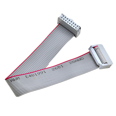 2.54mm Dubbele Kabelul2651 Type 28AWG van het Rijidc Vlakke Lint Mannelijke Stop
