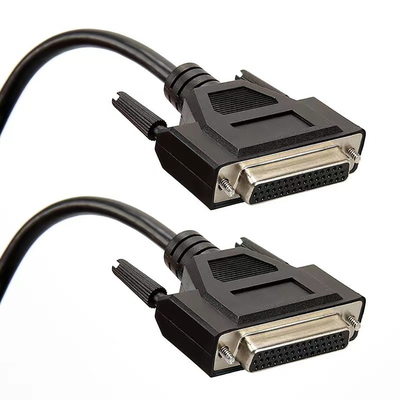 Mannetje aan Mannelijke Stoprs232 Periodieke Kabel 3ft met de Subschakelaar van DB9 DB15 DB25 D