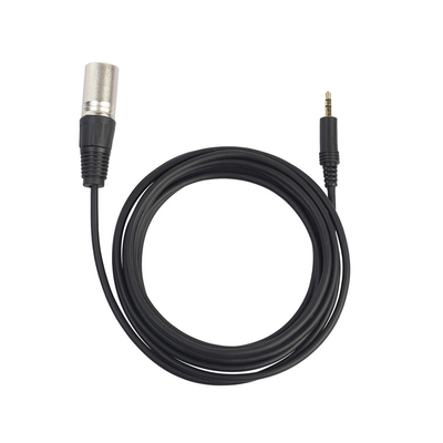 Aangepast 3,5 Mm Jack Coiled Cable 7 Speldxlr Mannetje aan Vrouwelijke 3 Pin Xlr For Video Audio