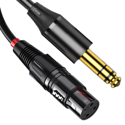 Aangepast 3,5 Mm Jack Coiled Cable 7 Speldxlr Mannetje aan Vrouwelijke 3 Pin Xlr For Video Audio