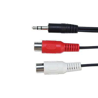 20m Video-audio Kabels 3 RCA aan 3 RCA met de Mannelijke Audioconvertor van de Stopadapter