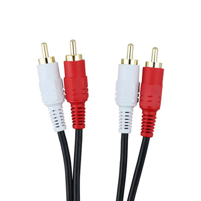 20m Video-audio Kabels 3 RCA aan 3 RCA met de Mannelijke Audioconvertor van de Stopadapter
