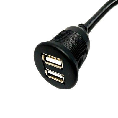 Waterdichte Dubbele de USB-poortkabel van USB2.0 1 Meter voor Automotorfiets