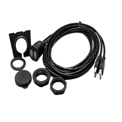 Waterdichte Dubbele de USB-poortkabel van USB2.0 1 Meter voor Automotorfiets