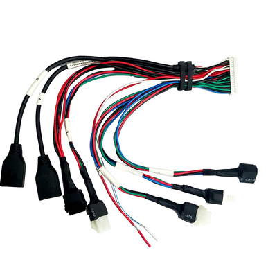 ATX-van de de Kabelassemblage JST PH2.0 van Huisvestingsovermolding de Draadgolfplaat het Huisvesten aan USB2.0-Wijfje