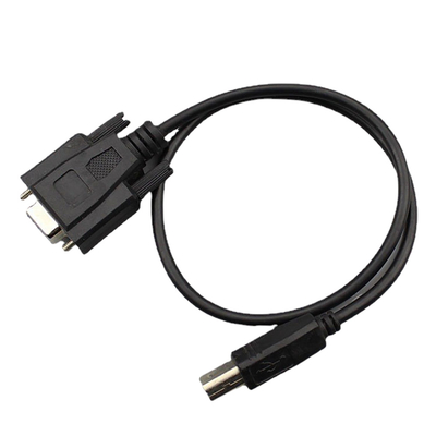 De Assemblagedb9 Wijfje van de douaners232 Overmolding Kabel aan USB 2,0 het Mannelijke Type van B