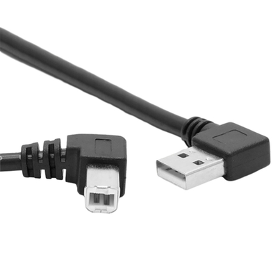 1 de Printer Data Cable With van meterusb het Type van 90 Graadl Dubbele Rechte hoek Verlaten Hoek