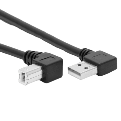 1 de Printer Data Cable With van meterusb het Type van 90 Graadl Dubbele Rechte hoek Verlaten Hoek