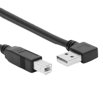 1 de Printer Data Cable With van meterusb het Type van 90 Graadl Dubbele Rechte hoek Verlaten Hoek