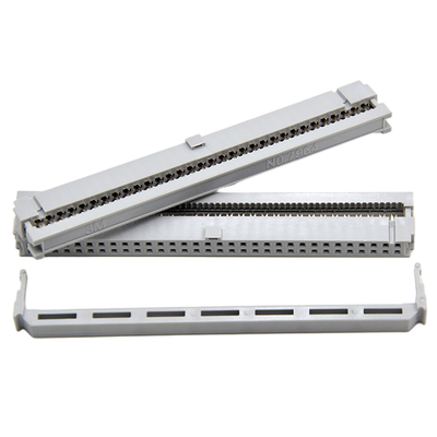 64 speld 2,54 de Schakelaar Enig Contact Gray Insulation For Flat Cable van Mm IDC