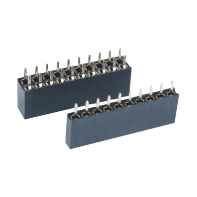 Rechte hoek PCB vrouwelijke connector 0,5A tot 3A door gat 2,54mm 2,0mm pitch
