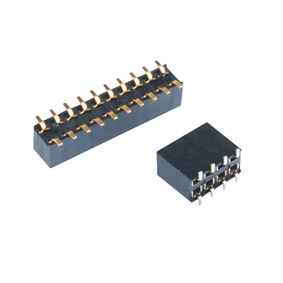 2P-40P Single Double Row PCB Connector SMT Vrouwelijke kop 2.54mm Pitch