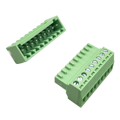 Mannelijke Vrouwelijke aansluitbare terminal blok connector 3.81mm Pitch 2-16 Pins Plug In rechthoekige verticale