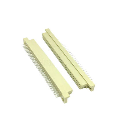 Din41612 2.54mm Pitch DIN Connector 48 Pin Vrouwelijke 3 rijen Socket Type C Door het gat Verticale Tray Packing