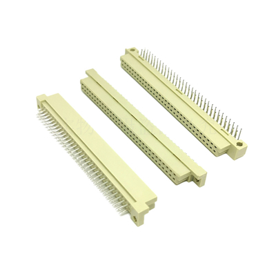 Din41612 2.54mm Pitch DIN Connector 48 Pin Vrouwelijke 3 rijen Socket Type C Door het gat Verticale Tray Packing