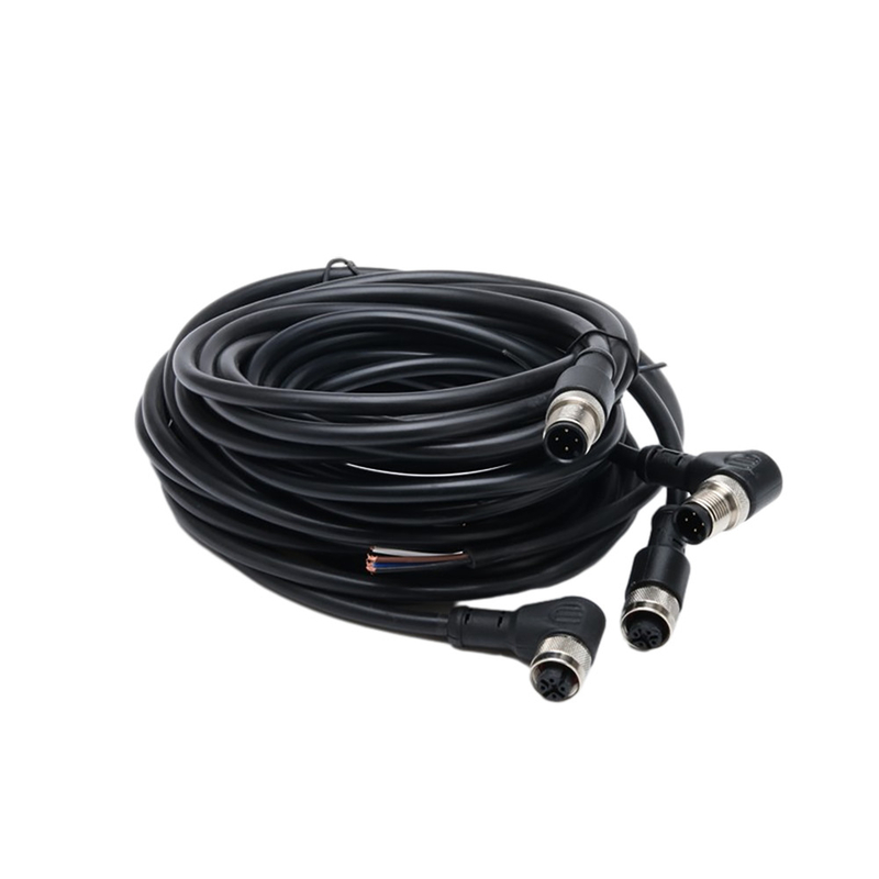 Kies rechtstreeks de Gebeëindigde Assemblage van de Vlecht Waterdichte Kabel met 1M BK het Jasje van pvc 4C×AWG22 uit