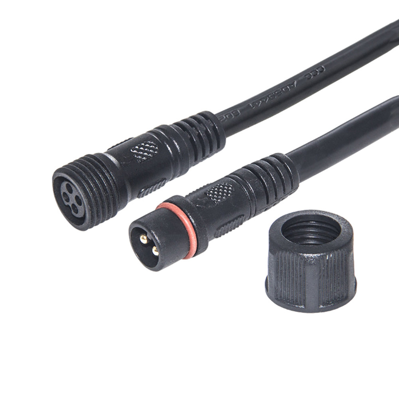 De zwarte Kleur M14 M21 maakt het Mannetje van de Machtskabel aan Vrouwelijk pvc-Jasje waterdicht