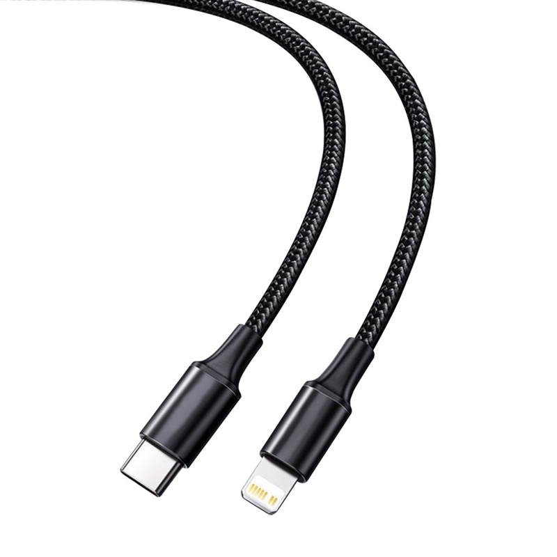 De zwarte Snelle het Laden van Kleurenusb Kabel met Nylon vlechtte de Snelheid van de Dekkings10gbps Overdracht