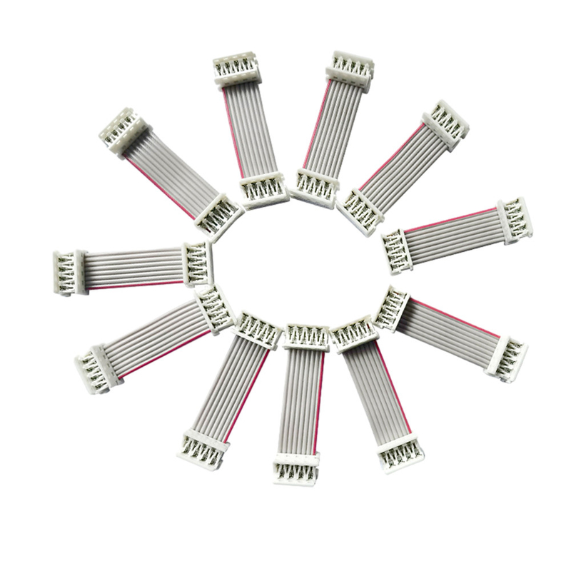 UL2651 vlakke Lintkabels 15cm Lengte 2.54mm 1.27mm Hoogte Grey Color