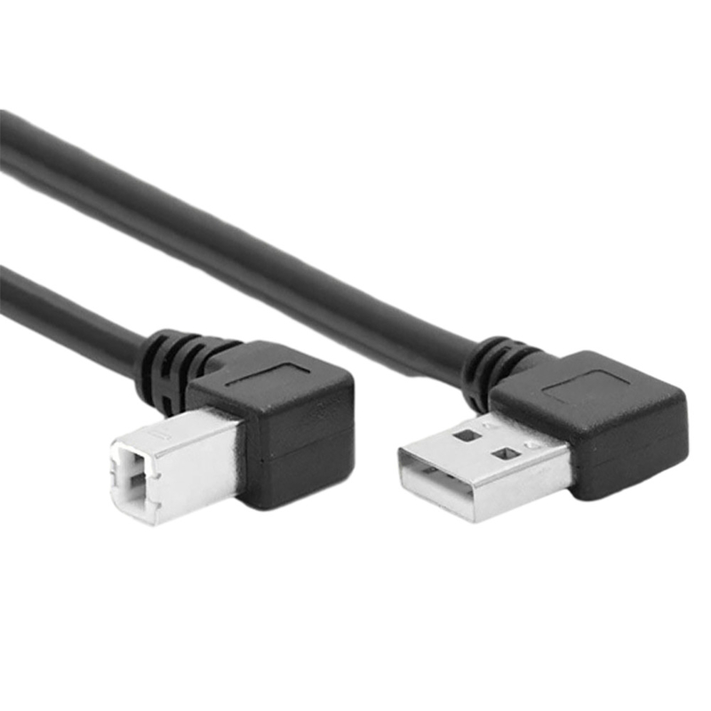 1 de Printer Data Cable With van meterusb het Type van 90 Graadl Dubbele Rechte hoek Verlaten Hoek