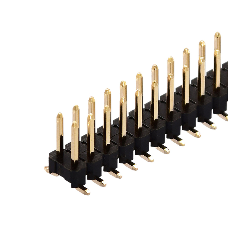 Recht Rijtype van Rechte hoeksmt Pin Header Connector Single Dual