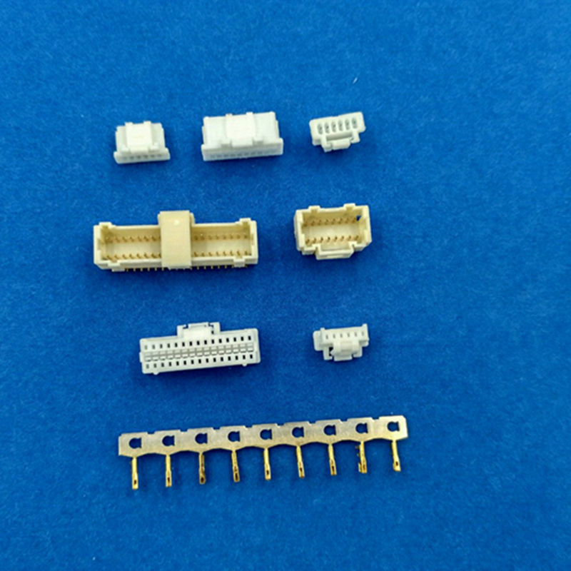 1.0mm Pitch Wire To Board Connector Housing Equivalent voor Molex 501189 met Messing Contact PA66